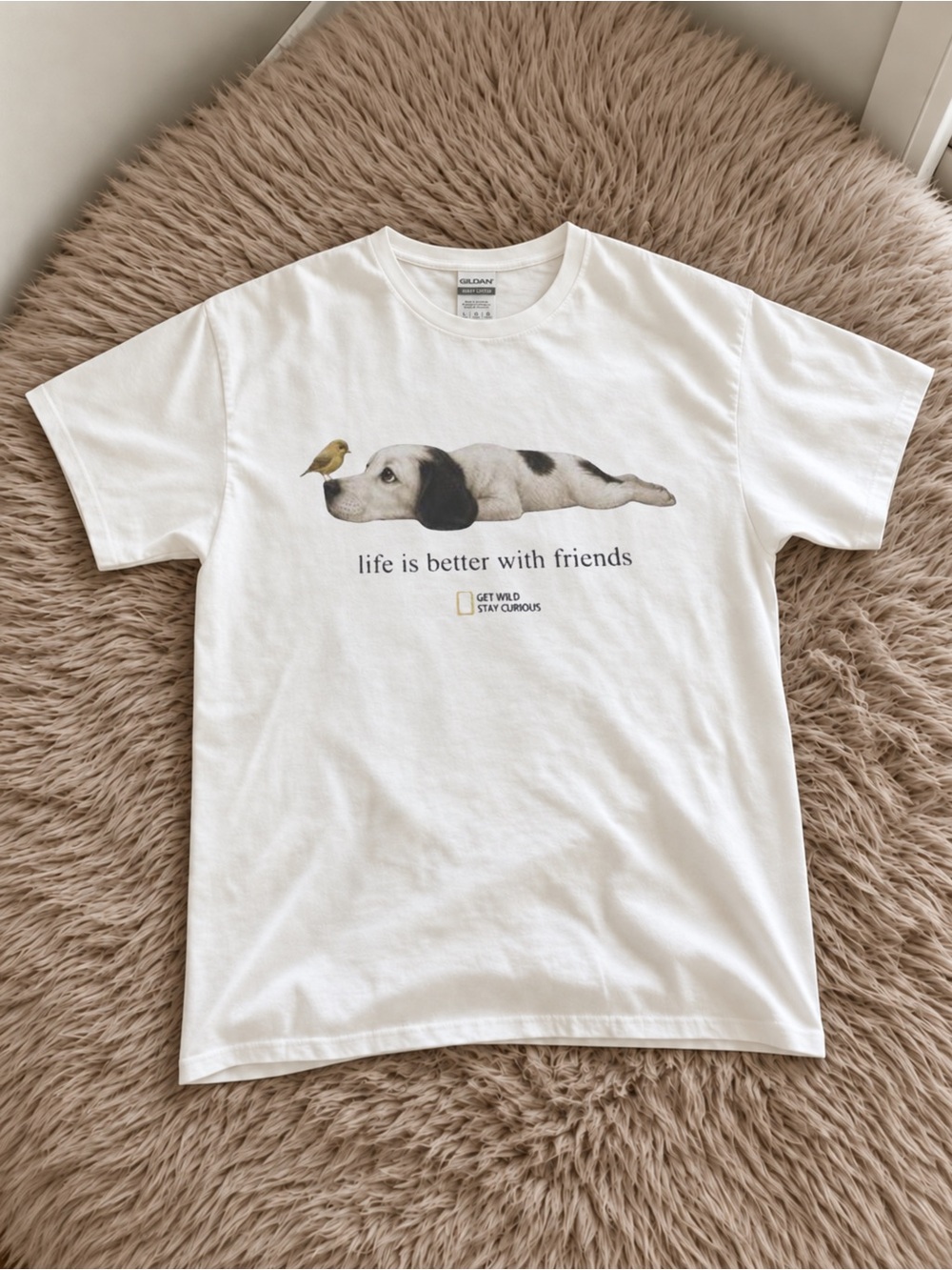 Life Is Better With Friends Dog Graphic Unisex T-Shirt
